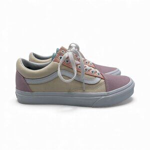 VANS FU OLD SKOOL Sneakers Pastel Block Multi/True White Women’s SZ 8.5